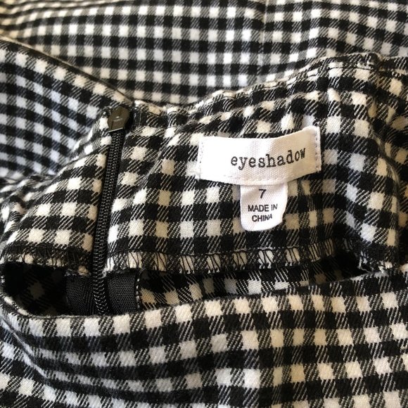 Eyeshadow Short Skirt Checks Plaid A-Line Vented - Picture 7 of 8